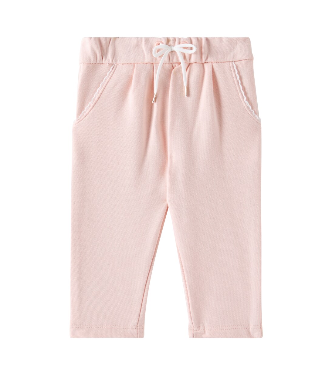 Baby logo cotton jersey pants | Chloé Kids