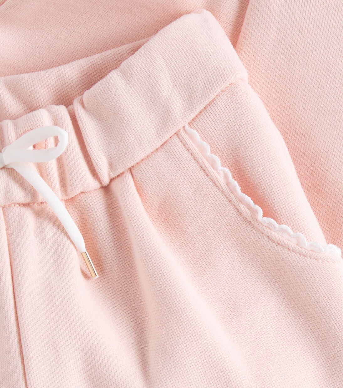 Baby logo cotton jersey pants | Chloé Kids