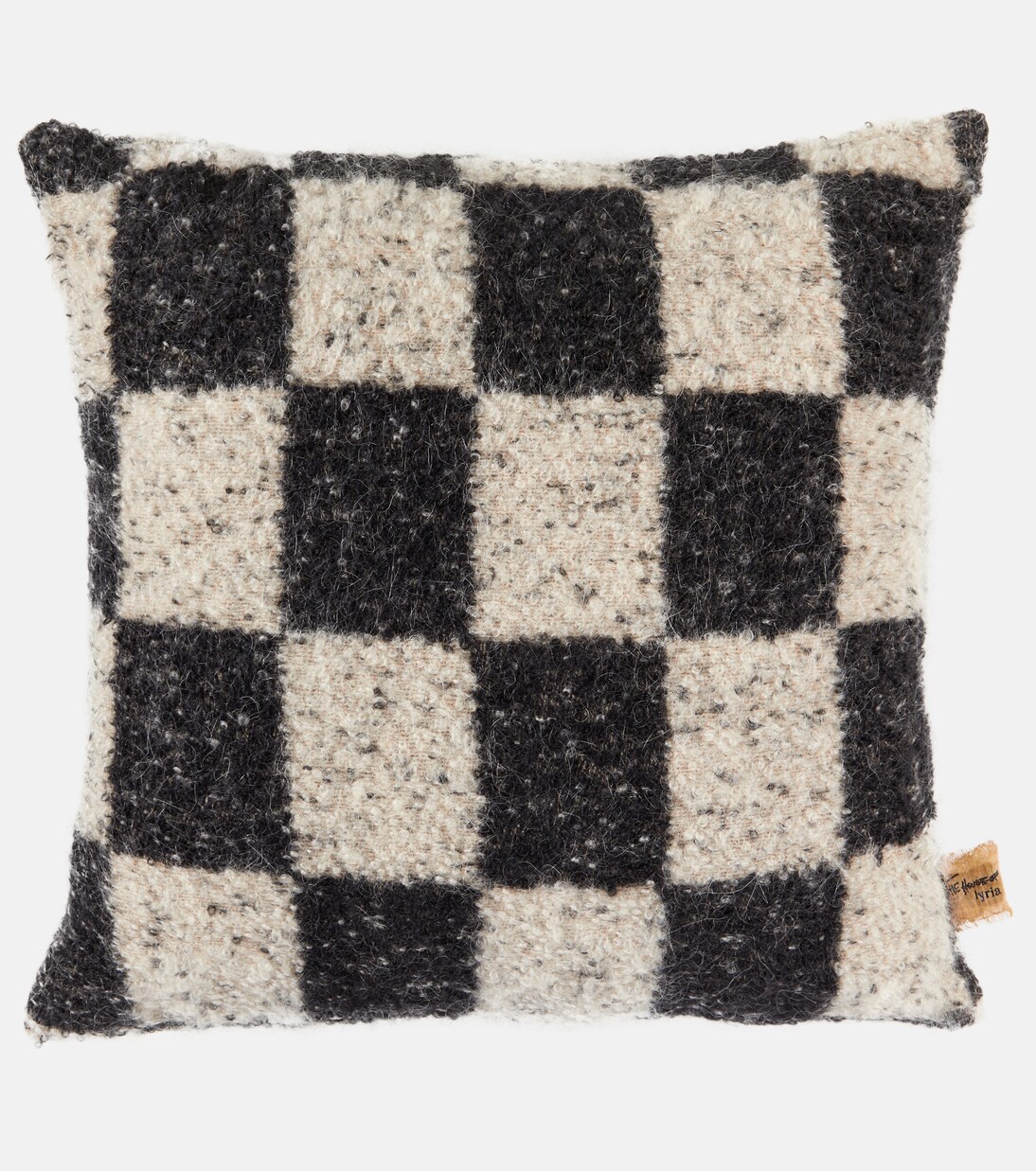 Ronce checked wool-blend cushion | The House of Lyria