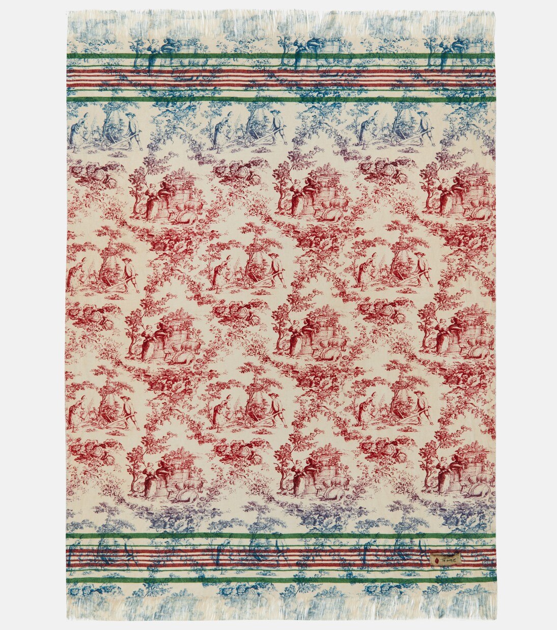 Zacinto linen twill jacquard throw | The House of Lyria