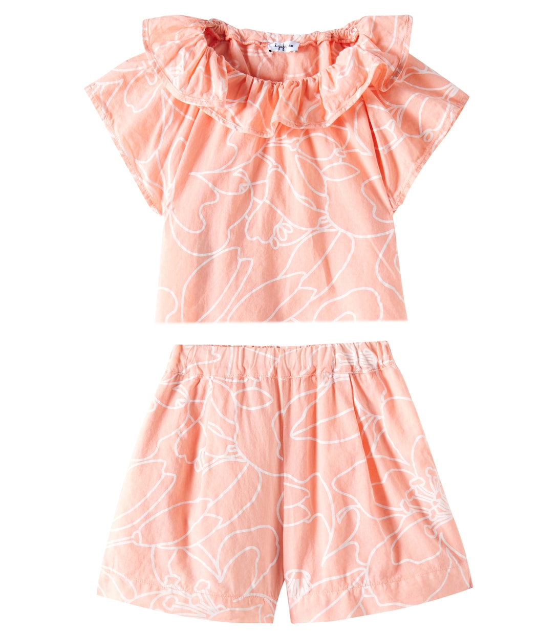 Baby cotton muslin top and shorts set | Il Gufo