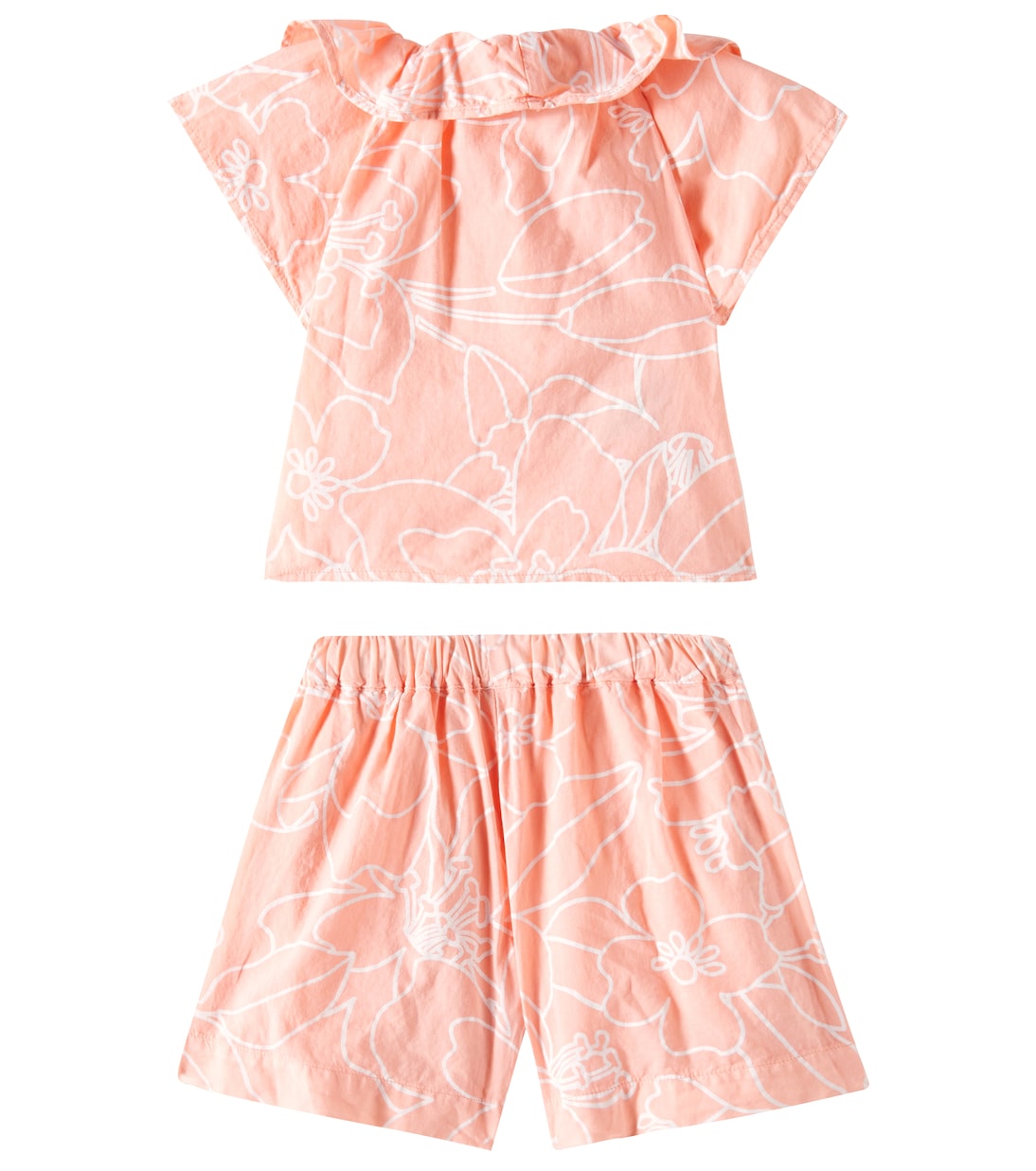 Baby cotton muslin top and shorts set | Il Gufo