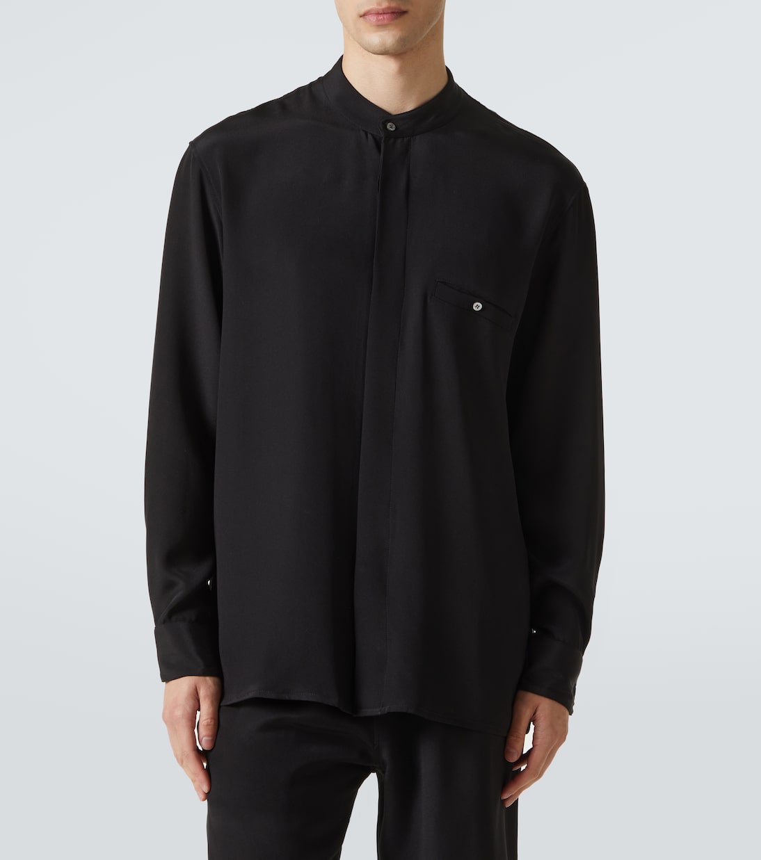 Silk shirt jacket | Saman Amel