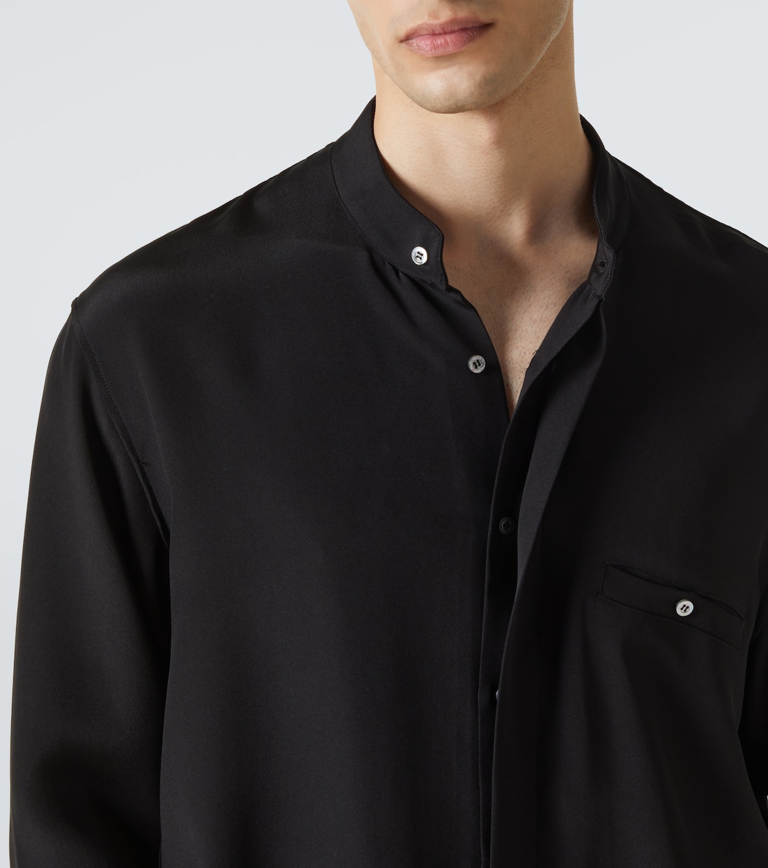 Silk shirt jacket | Saman Amel