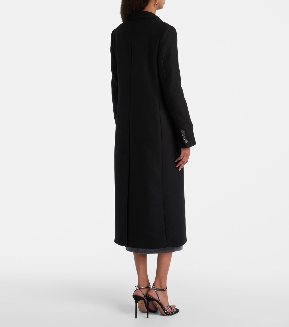 Mantel aus einem Wollgemisch mit Kristallen | Blumarine