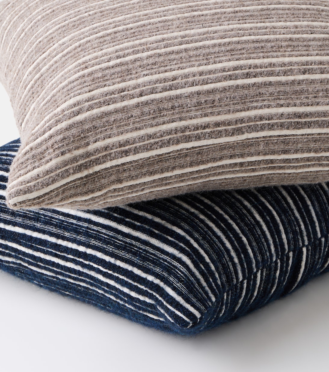 Cornelius wool and cotton striped cushion | The House of Lyria