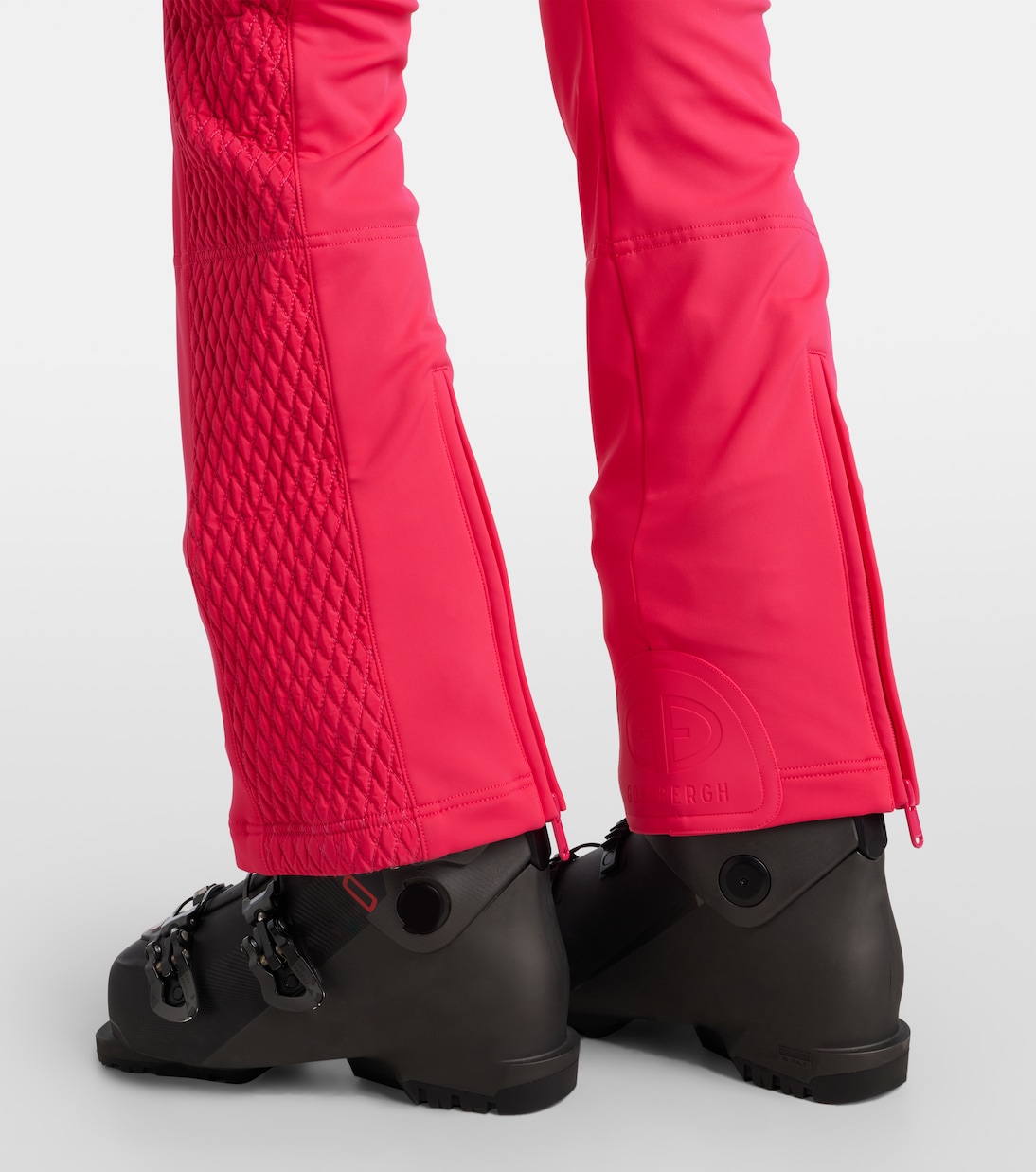 بدلة تزلج مقلّمة بقماش فروي Angele | Goldbergh