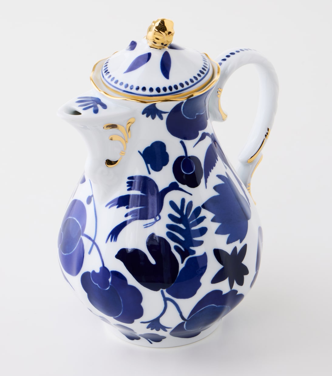 Wildbird Blu porcelain teapot  | La DoubleJ