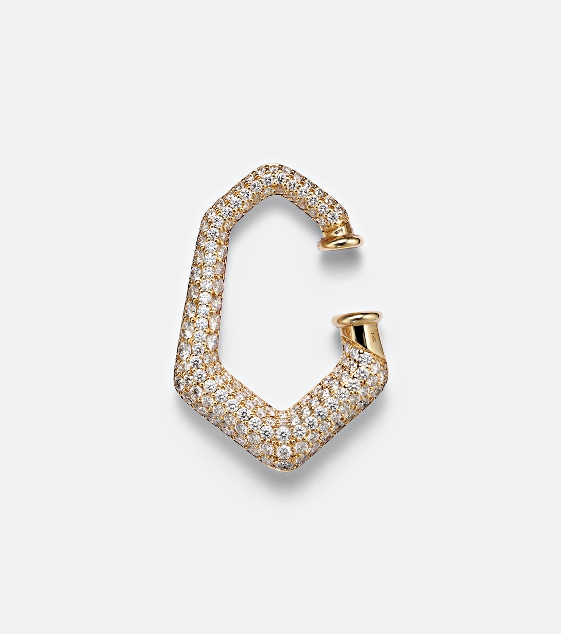 Boucle d'oreille unique en or 18 ct et diamants | Ananya