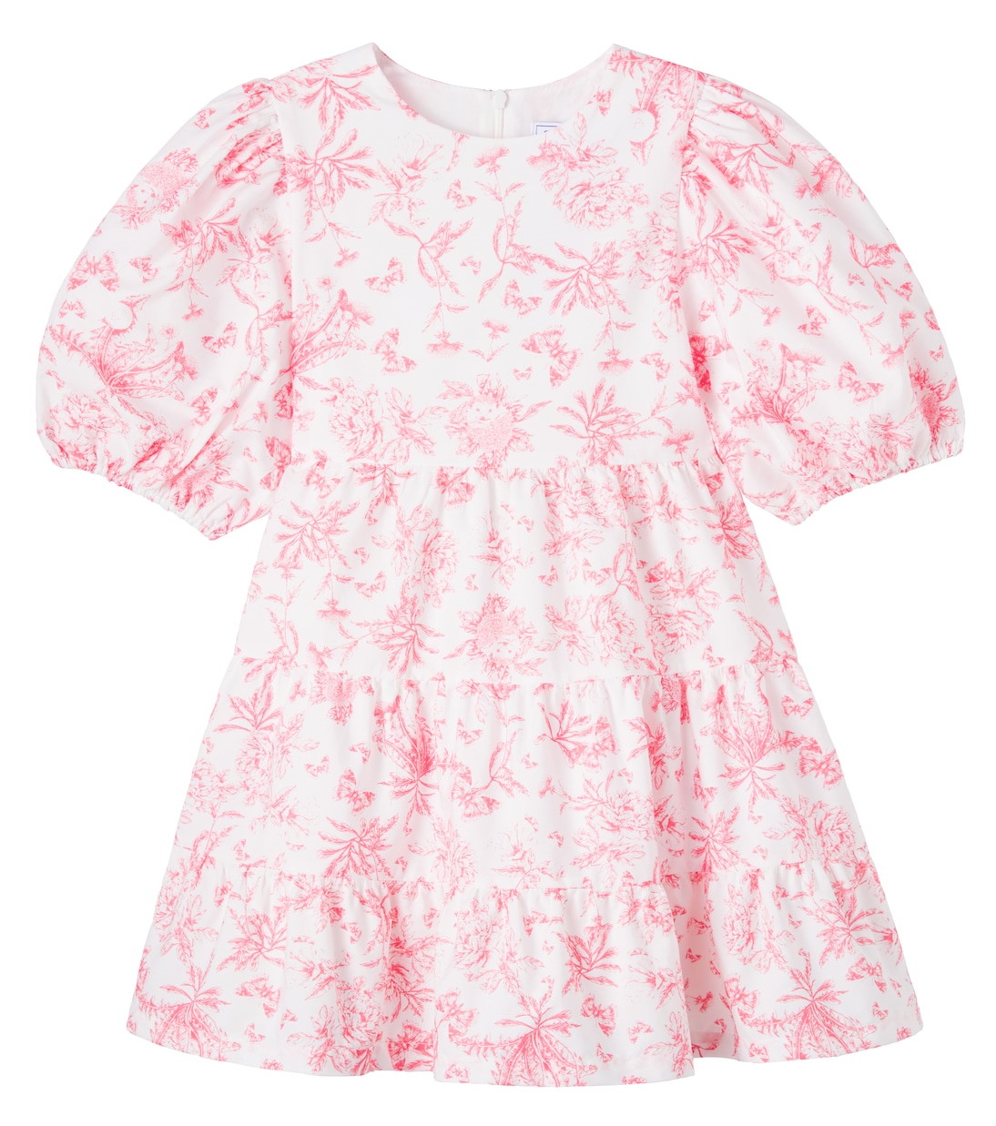 Printed puff-sleeve cotton dress | Tartine et Chocolat