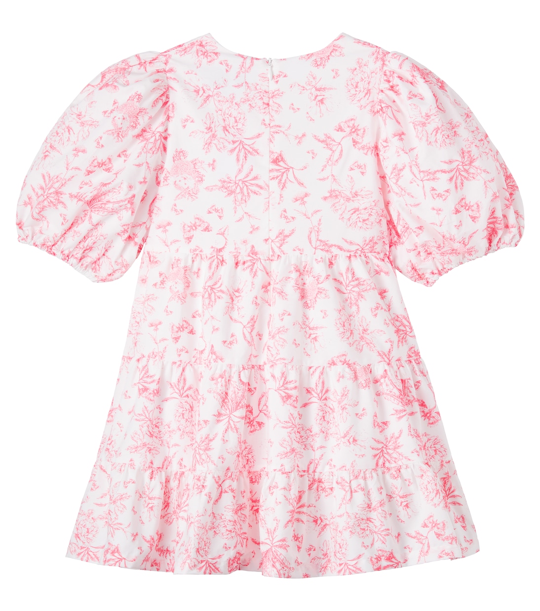 Printed puff-sleeve cotton dress | Tartine et Chocolat