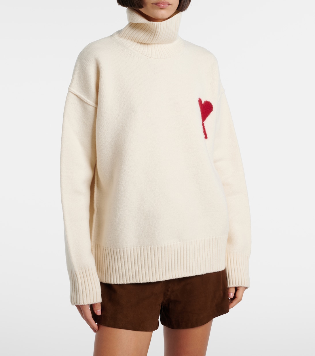 Rollkragenpullover Ami de Cœur aus Schurwolle | Ami Paris