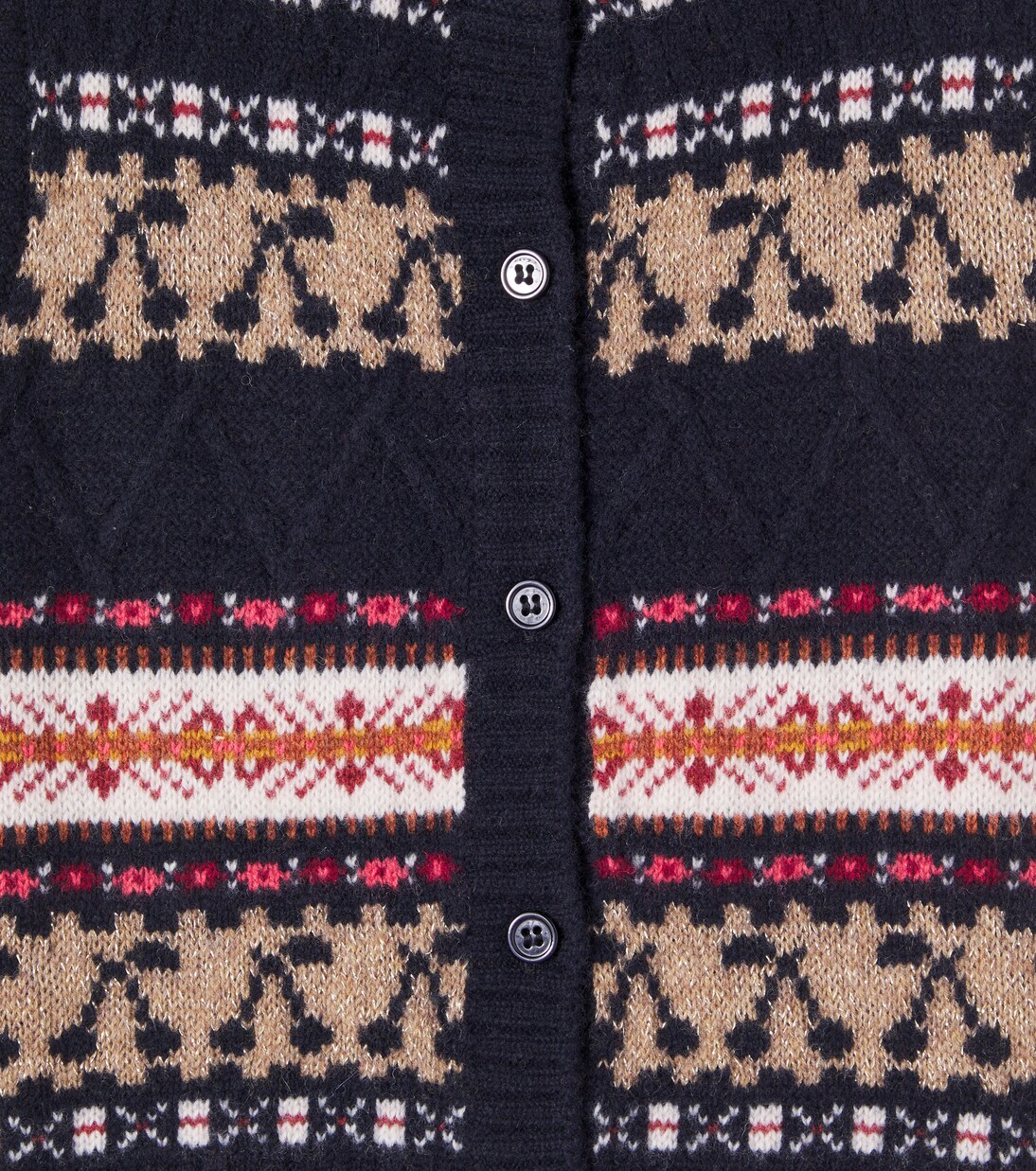 Janou jacquard wool vest | Bonpoint