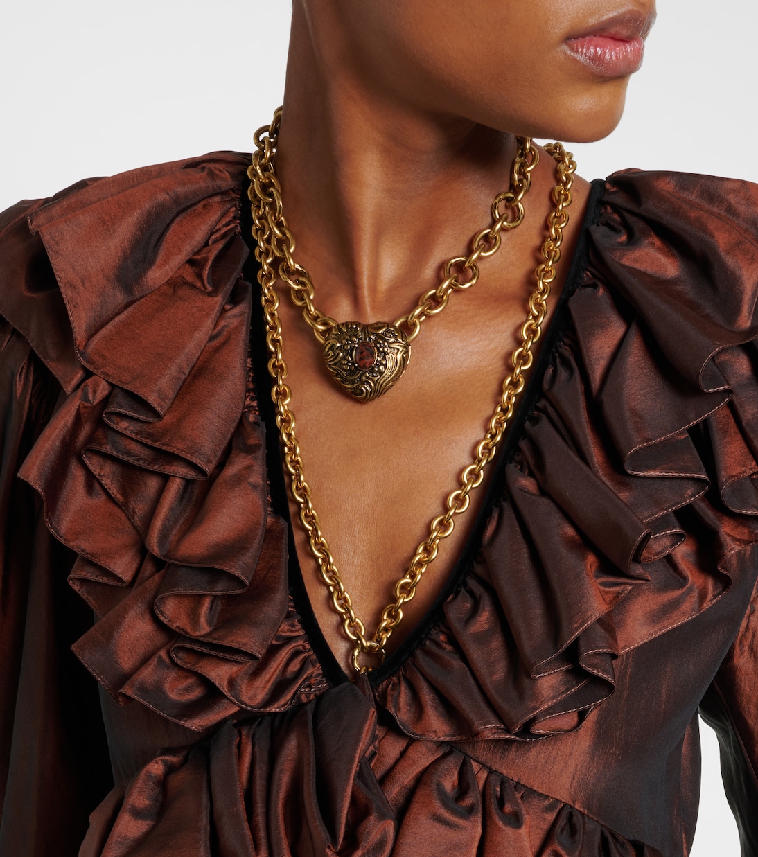 Top raccourci en soie | Chloé