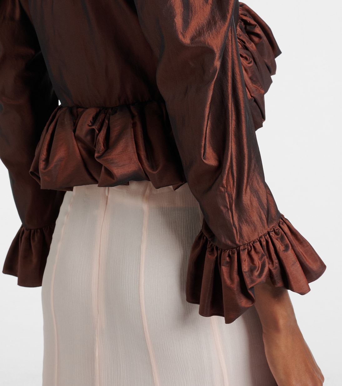 Top raccourci en soie | Chloé