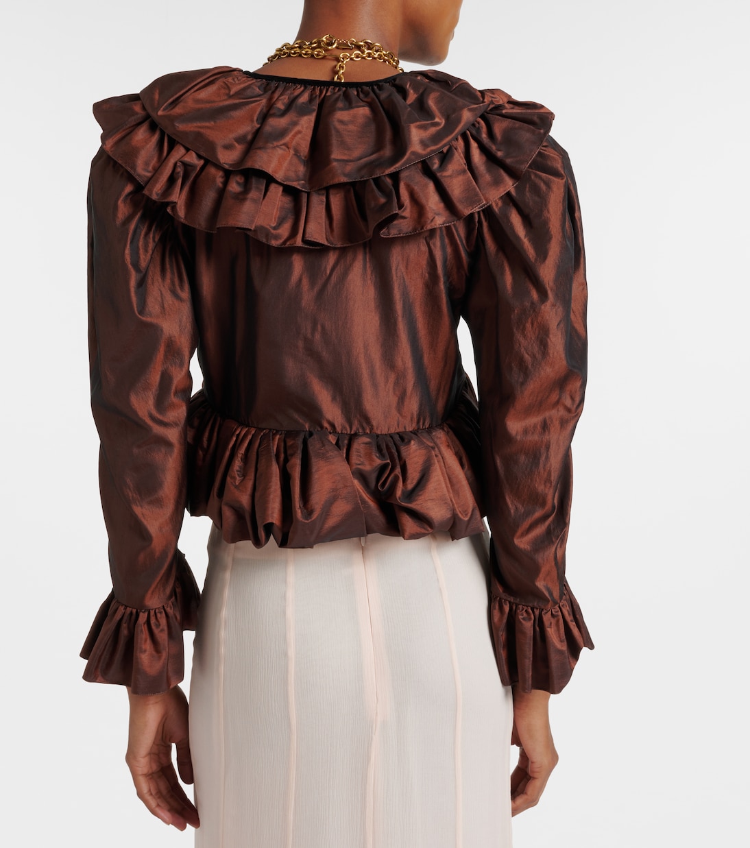 Top raccourci en soie | Chloé