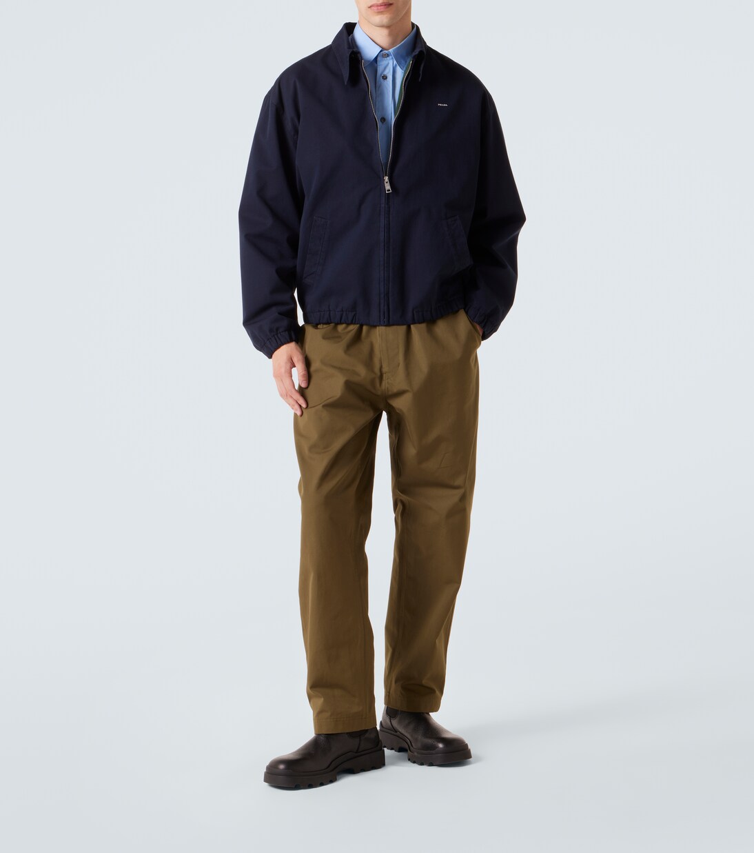 Cotton straight pants | Prada