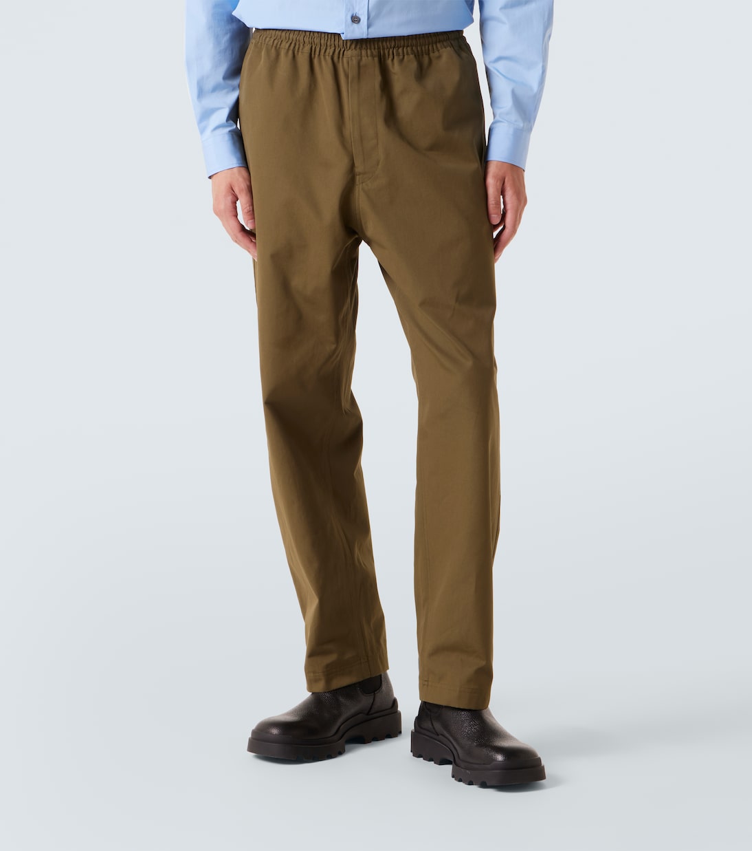 Cotton straight pants | Prada