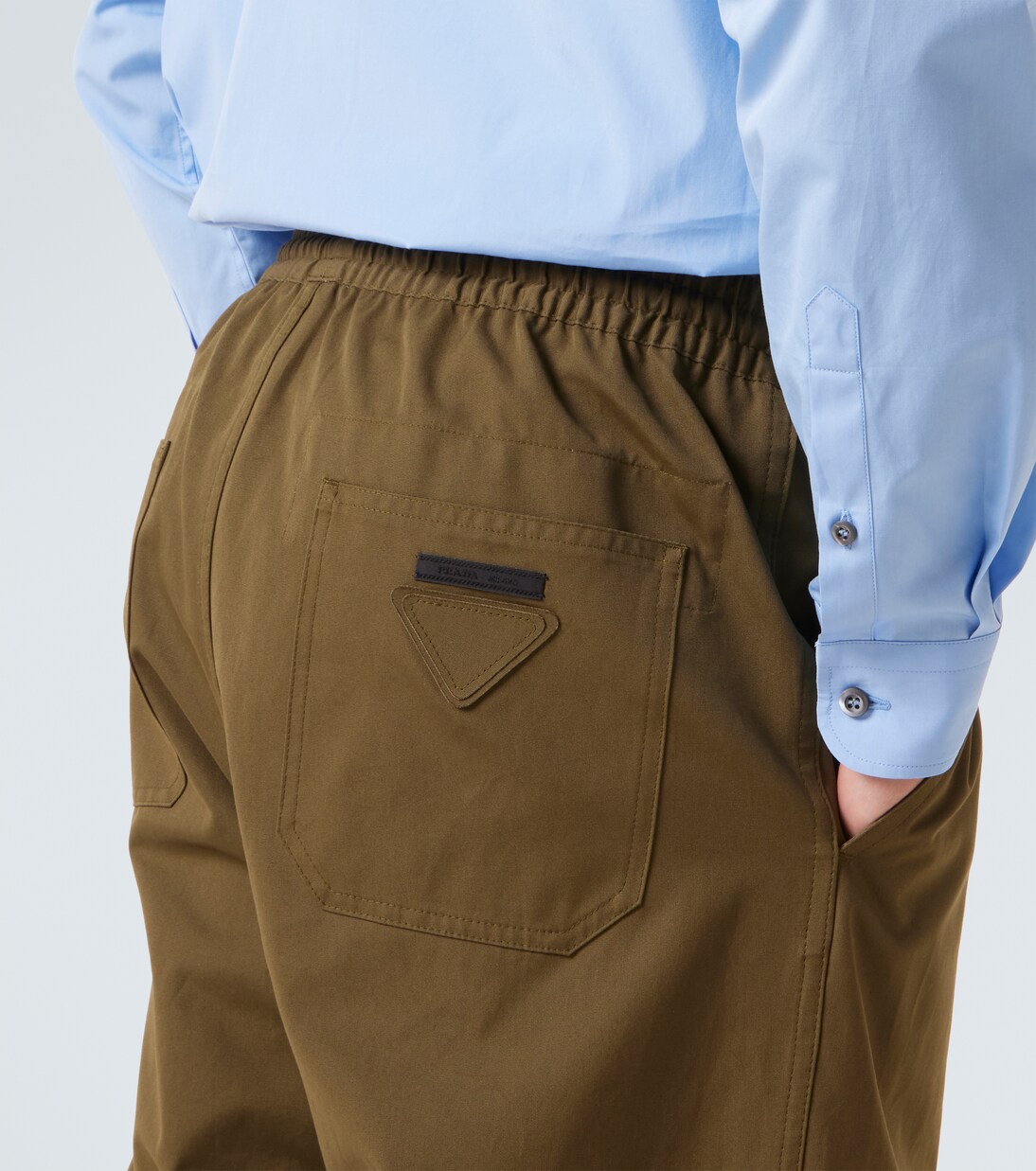 Cotton straight pants | Prada