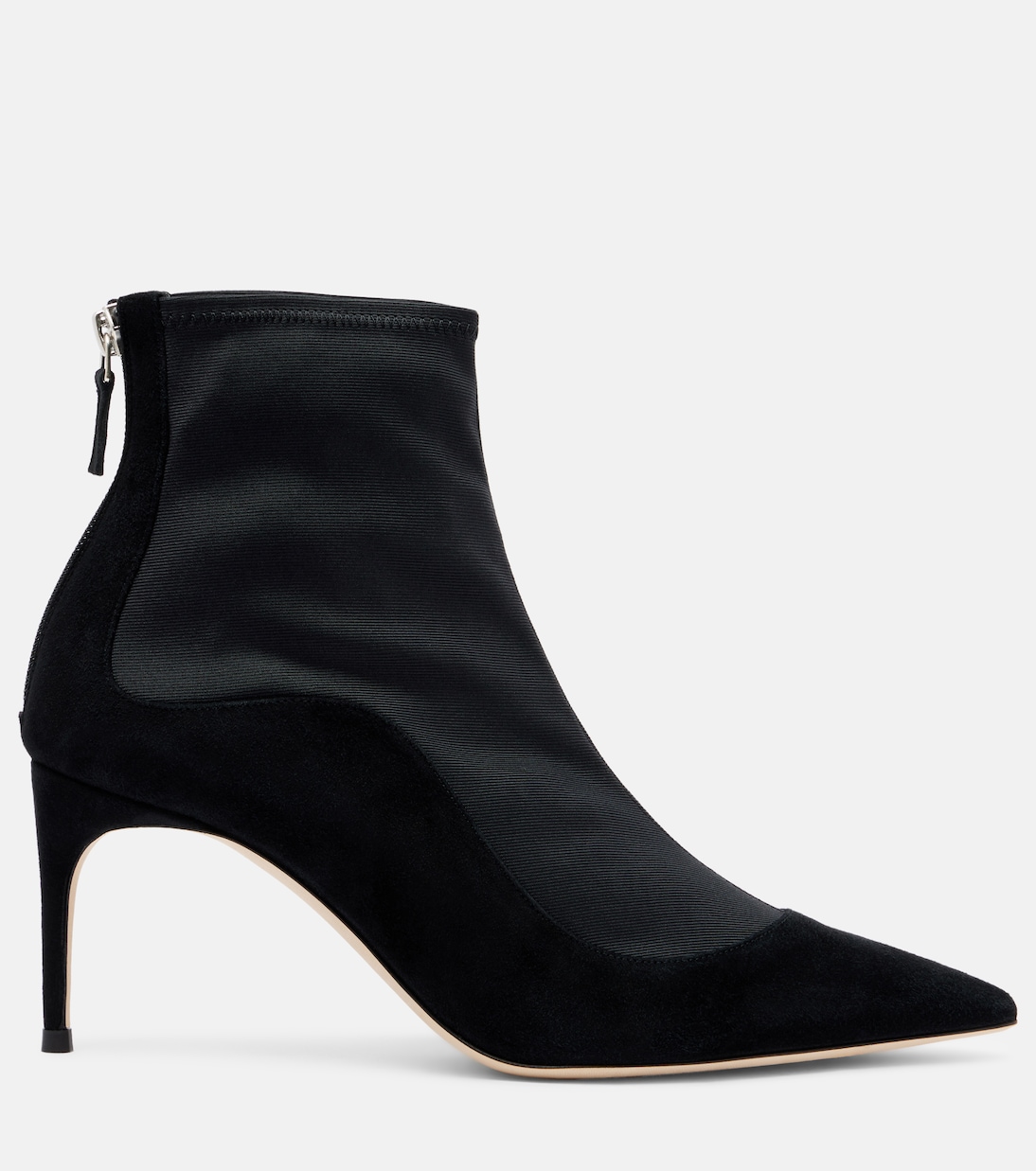 Elisa 70 suede-trimmed ankle boots | Malone Souliers