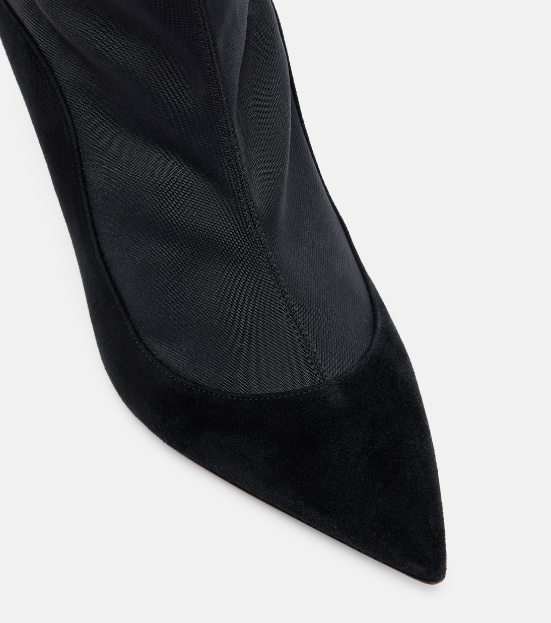 Elisa 70 suede-trimmed ankle boots | Malone Souliers