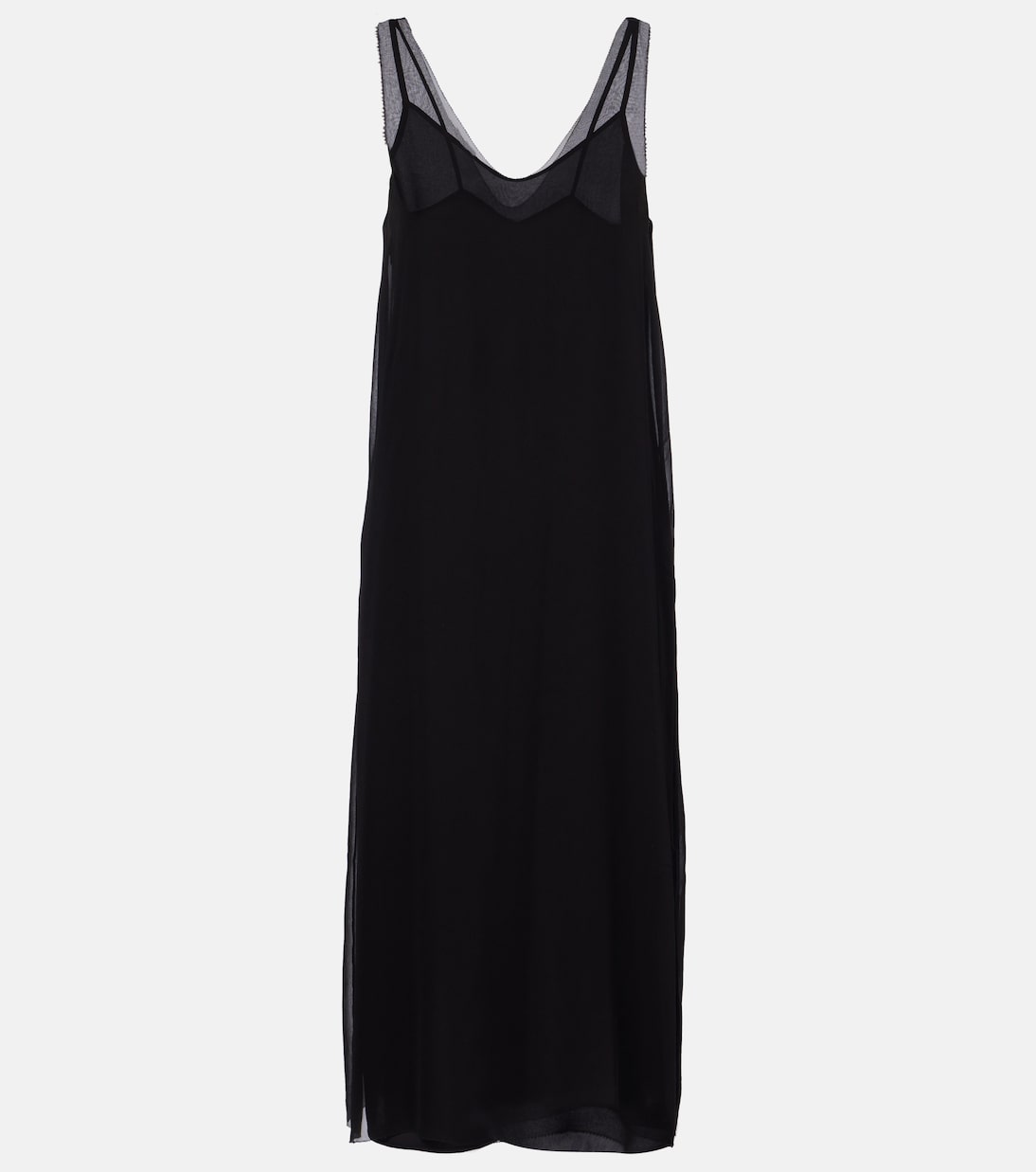 Slipdress aus Seidenchiffon | Toteme