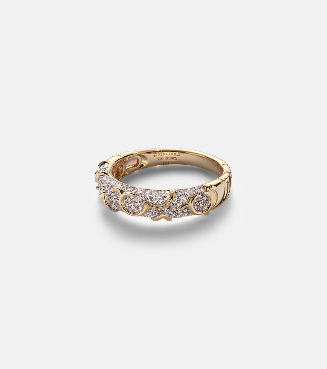 Ring Ondine aus 18kt Gelbgold mit Diamanten | Marina B