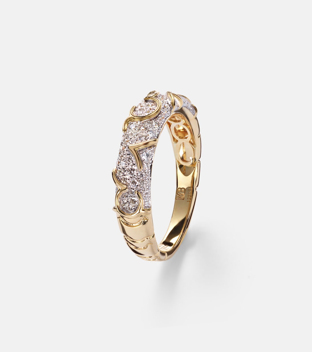 Ring Ondine aus 18kt Gelbgold mit Diamanten | Marina B