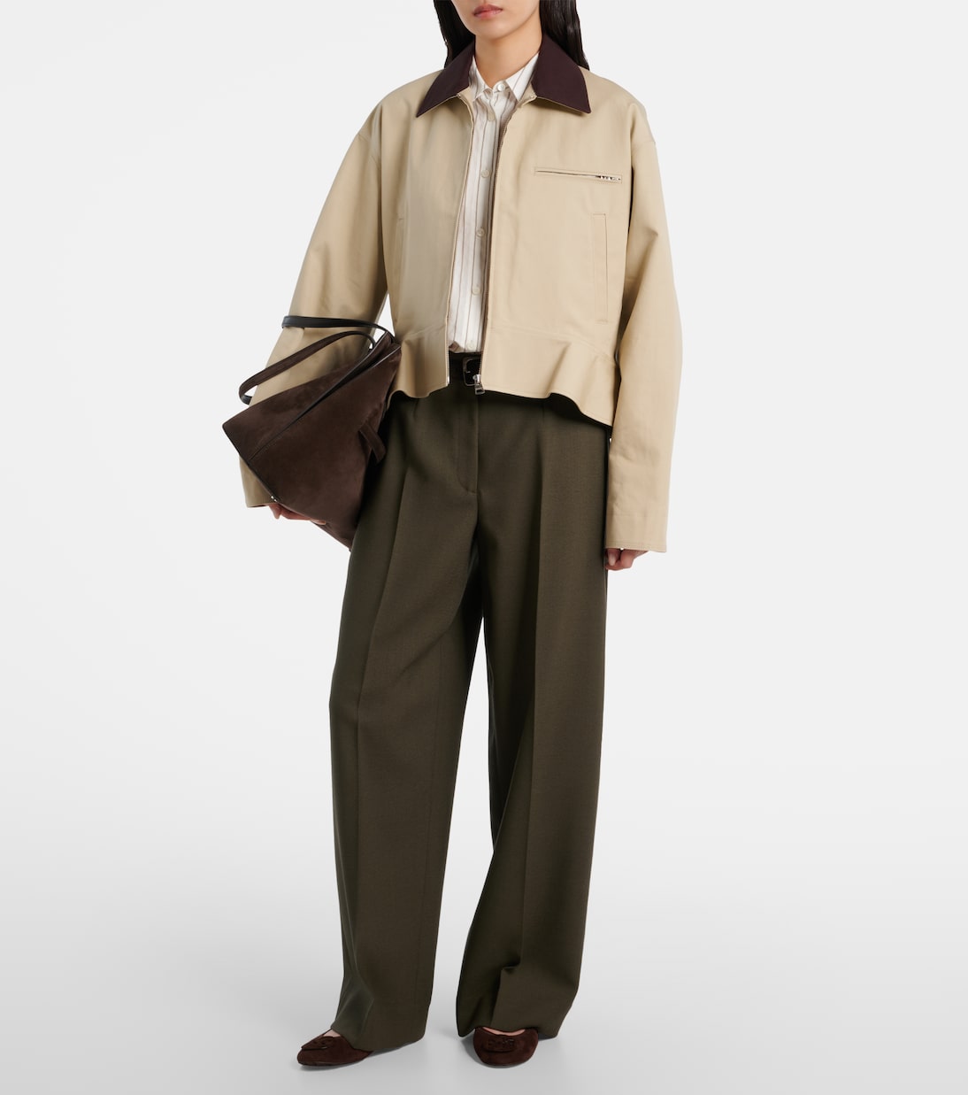 Reva Travel suede ballet flats | Tory Burch