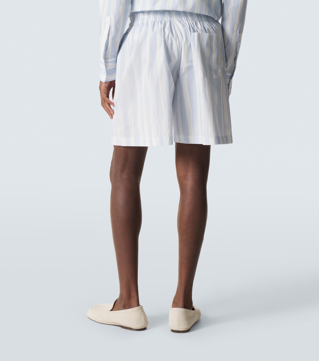 Shorts Caleçon de popelín de algodón a rayas | Jacquemus