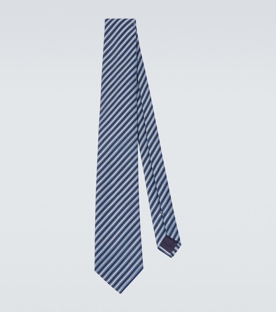 Striped silk jacquard tie | Charvet