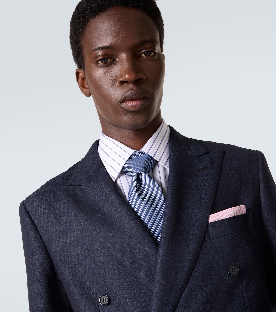 Striped silk jacquard tie | Charvet