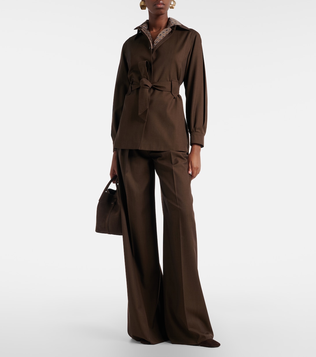 Pantalon ample Quorum en laine vierge | Max Mara