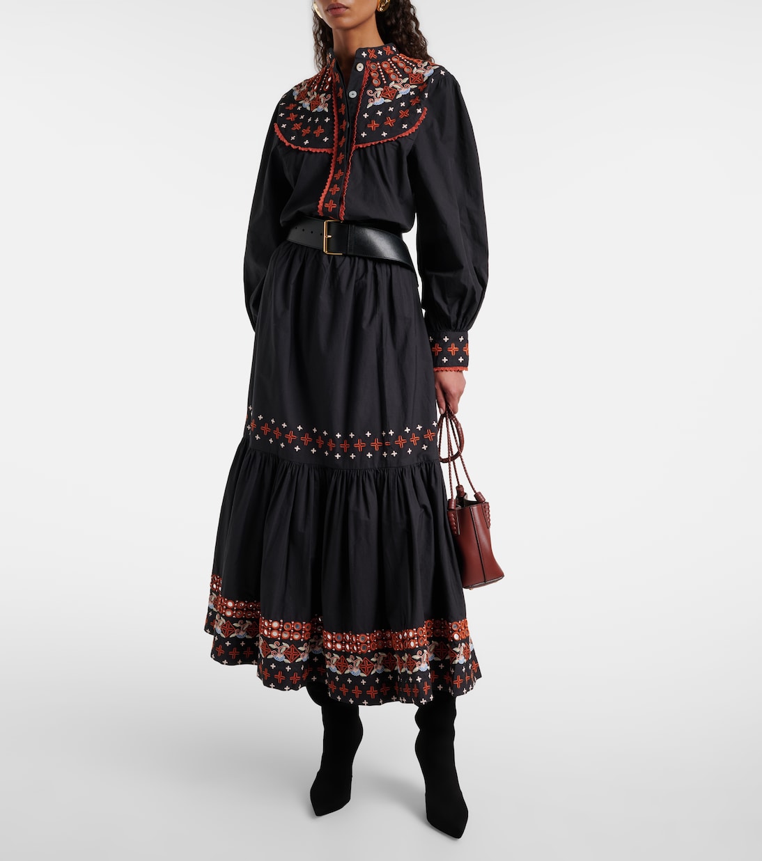 Embroidered cotton shirt | Farm Rio