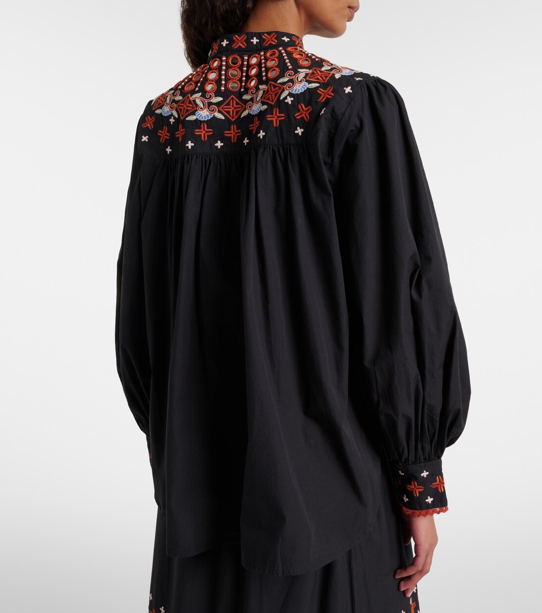 Embroidered cotton shirt | Farm Rio