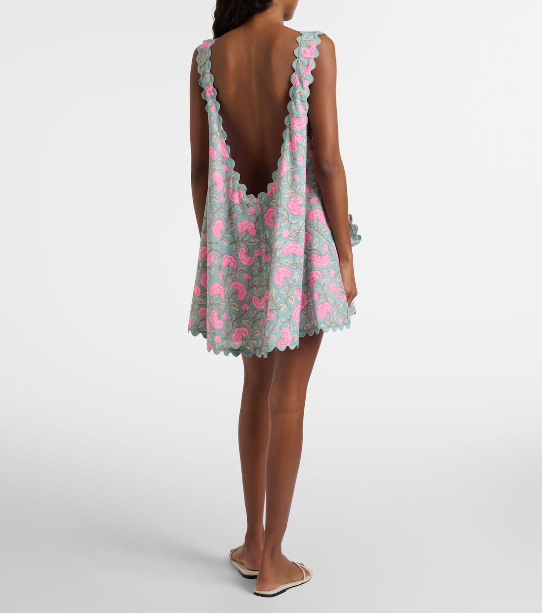 Floral cotton minidress | Juliet Dunn