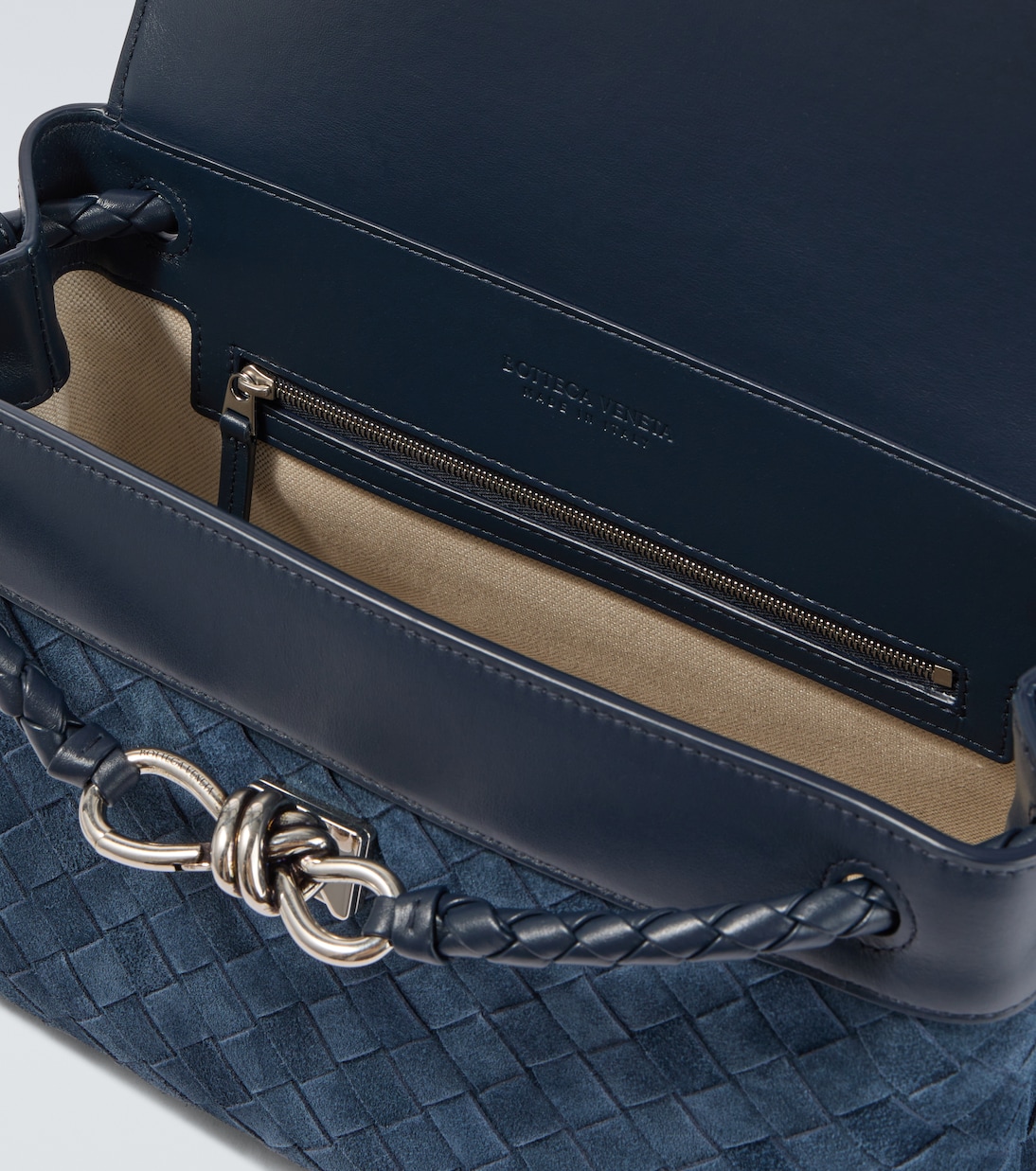 Borsa a tracolla Andiamo Small in suede | Bottega Veneta