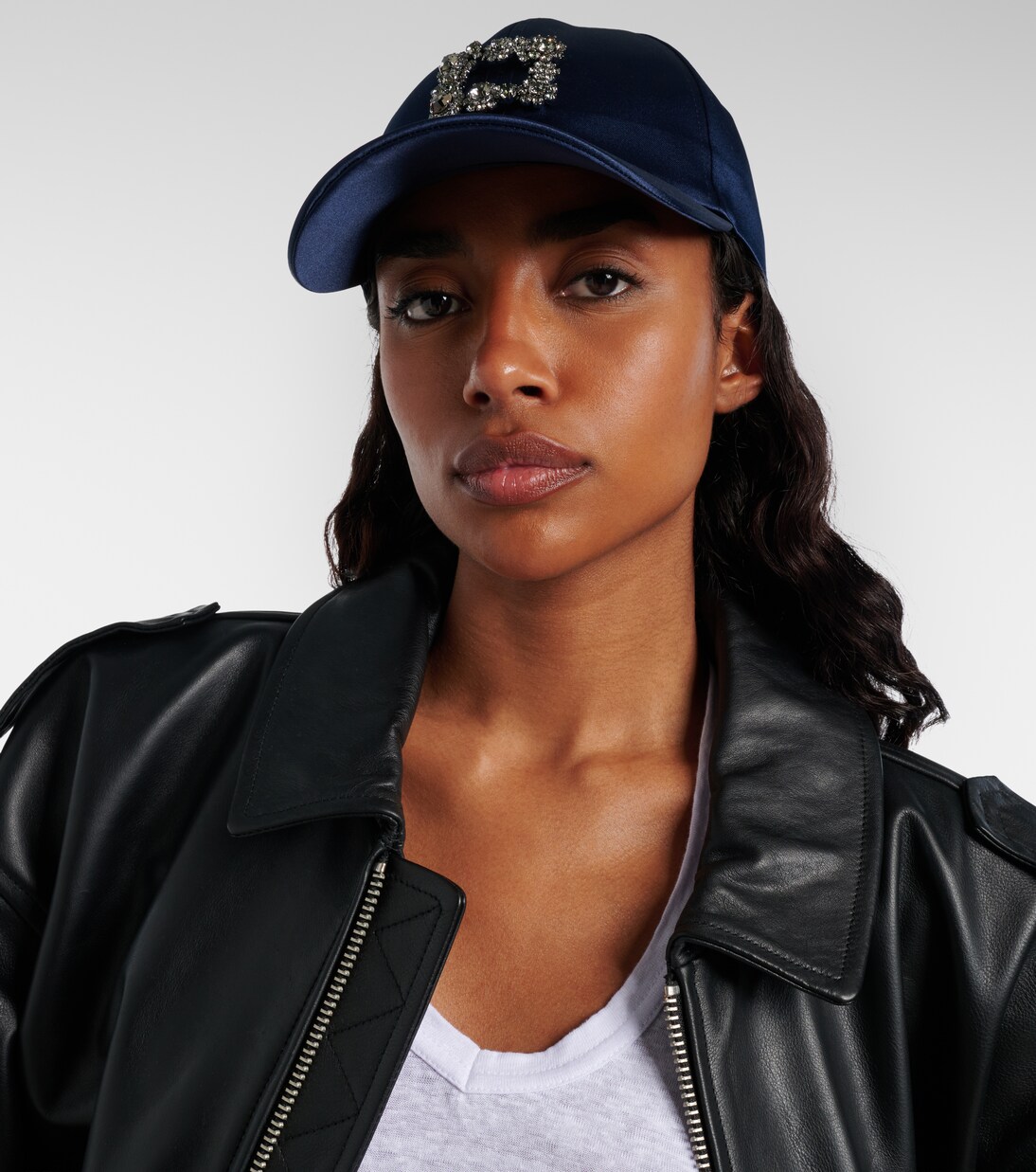 قبعة كاب بيسبول من الساتان Efflorescence | Roger Vivier