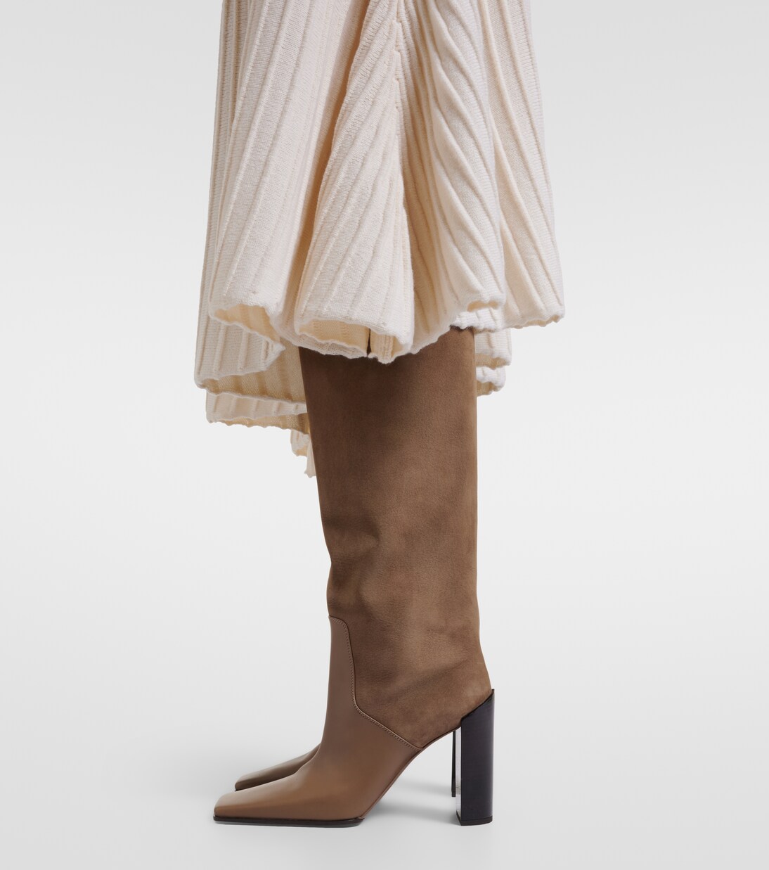 Leather knee-high boots | Alaïa