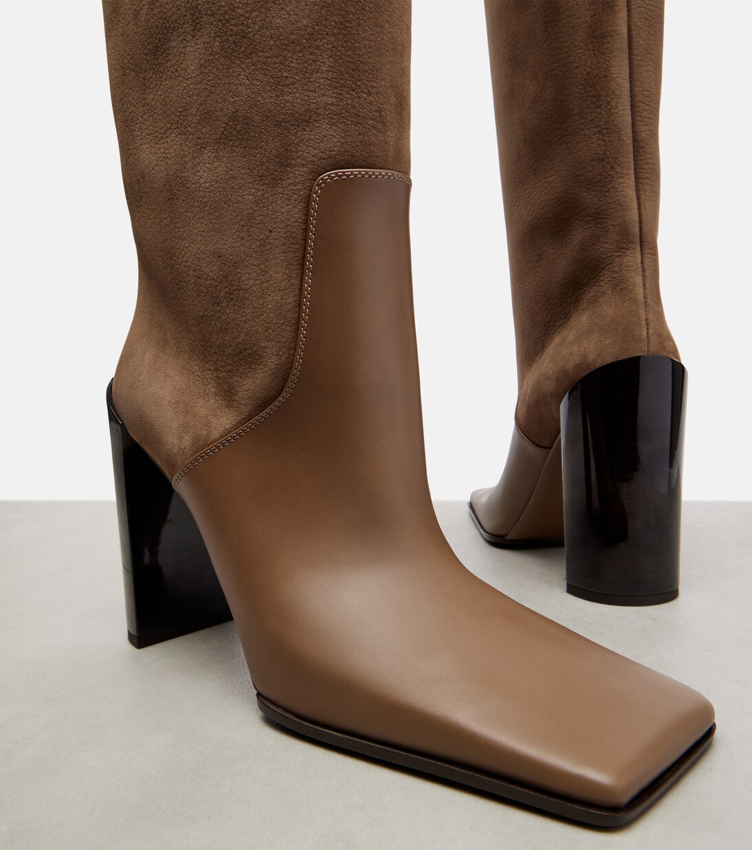Leather knee-high boots | Alaïa