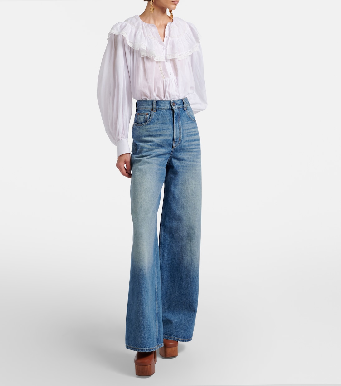 High-Rise Wide-Leg Jeans | Chloé