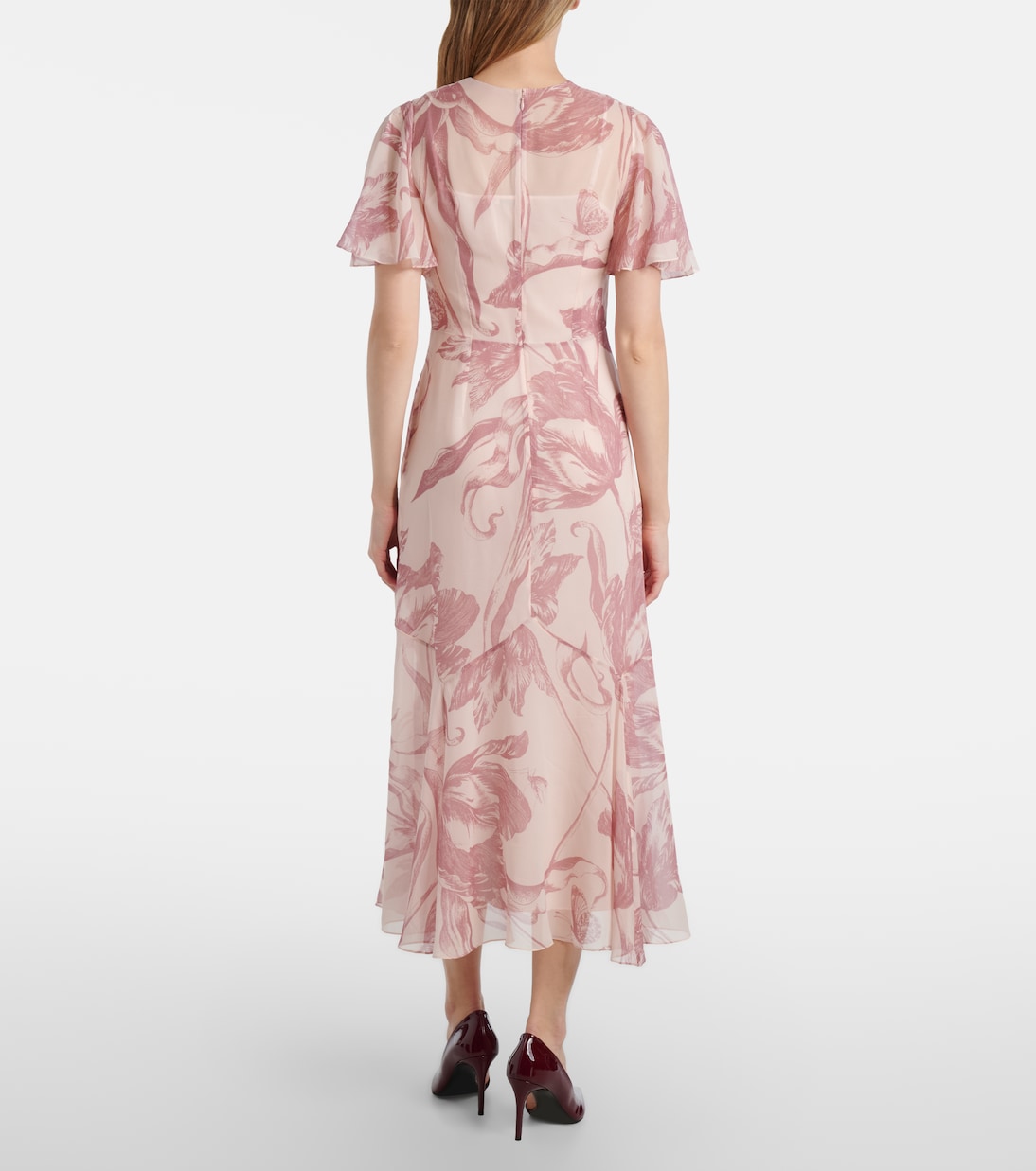 Printed silk midi dress | Erdem