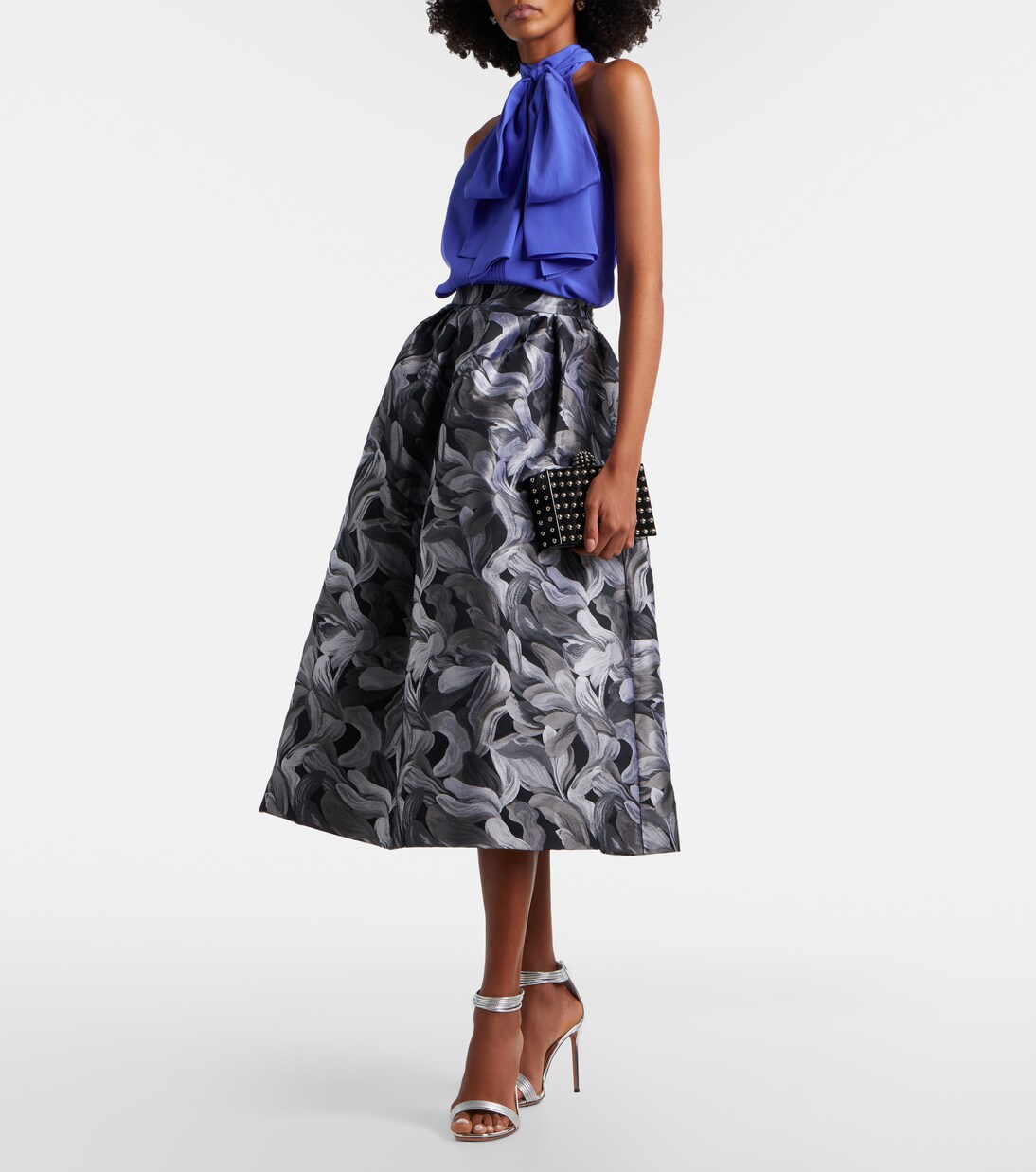 Sandales Sway en cuir métallisé | Aquazzura