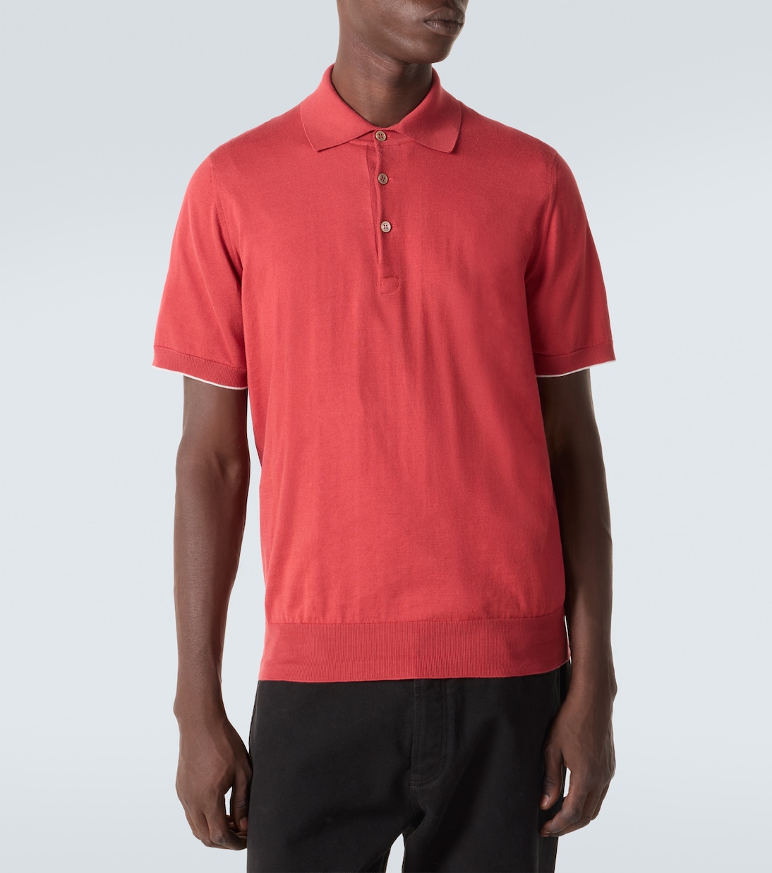 Cotton piqué polo shirt | Brunello Cucinelli