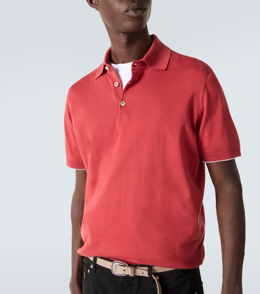 Cotton piqué polo shirt | Brunello Cucinelli