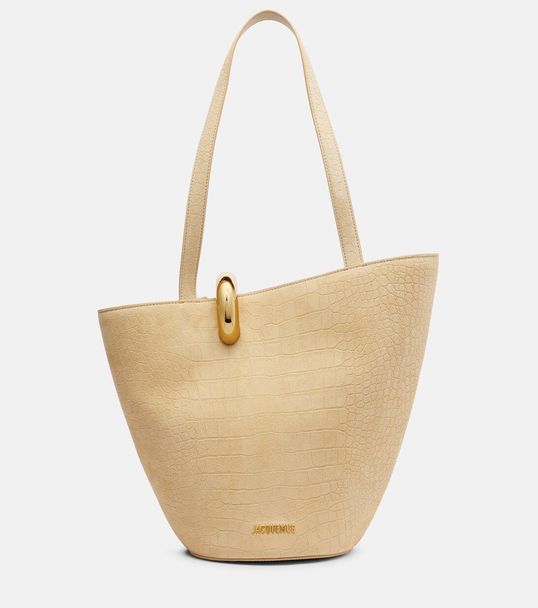 Le Bambola croc-effect suede tote bag | Jacquemus