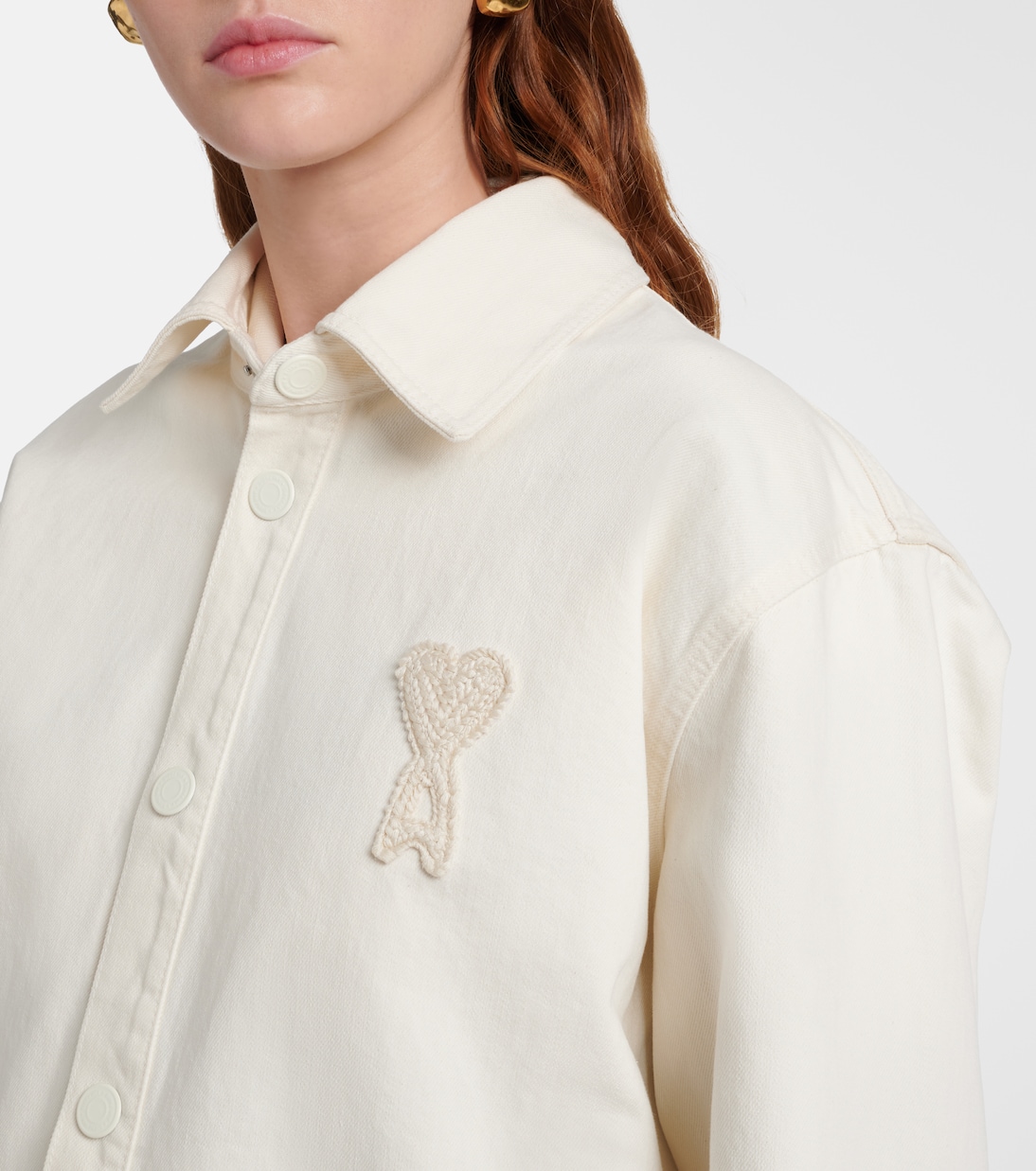 Ami de Cœur cotton twill overshirt | Ami Paris