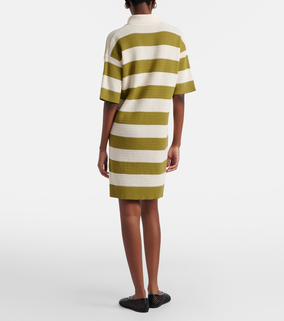 Ami de Cœur striped cotton polo dress | Ami Paris