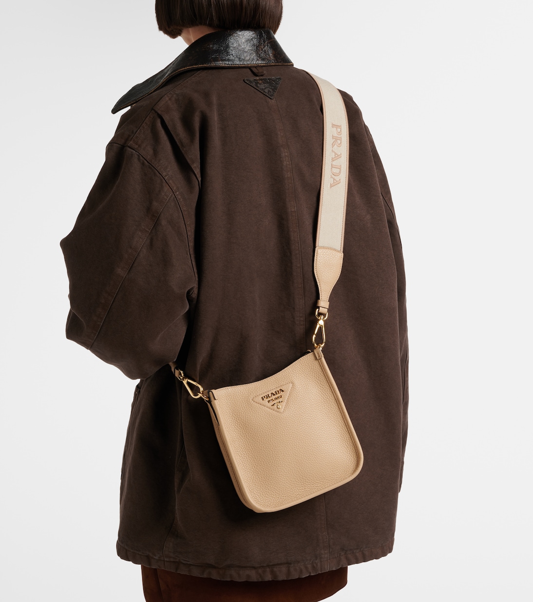 Schultertasche Mini aus Leder | Prada