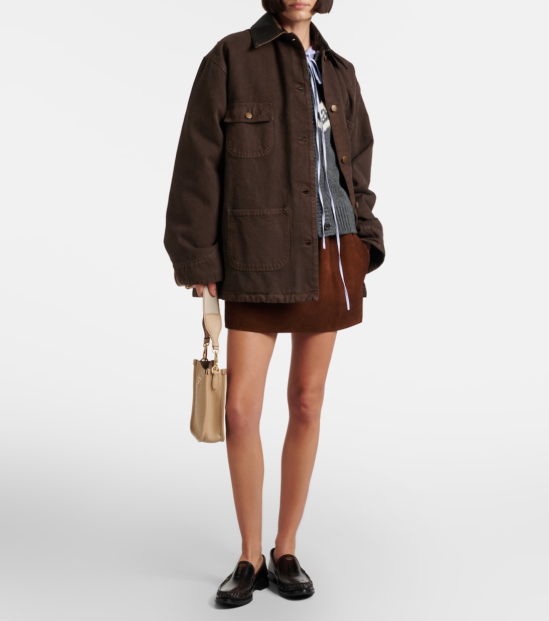 Schultertasche Mini aus Leder | Prada